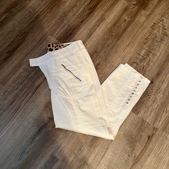 Cache White Casual Slacks Size 2 - Picture 3 of 5